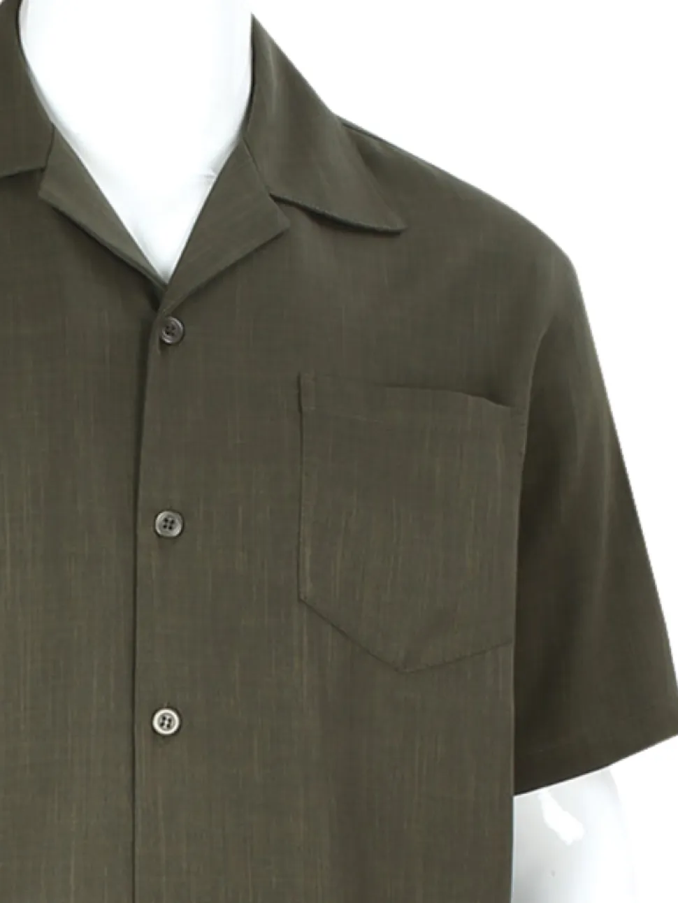 Apollo King Royal Diamond Olive Classic Fit Short Sleeve 2 Piece Walking Suit