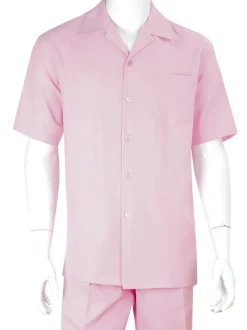 Apollo King Royal Diamond Pink Classic Fit 2 Piece Walking Suit