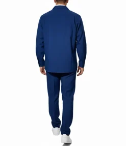Apollo King Royal Diamond Solid Navy Regular Fit 2 Piece Walking Suit