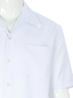 Apollo King Royal Diamond White Classic Fit Short Sleeve 2 Piece Walking Suit