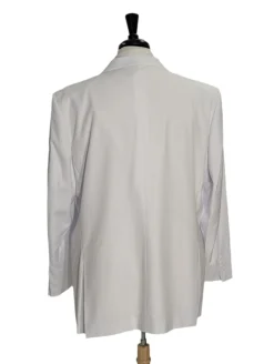 Apollo King Solid White Double Breasted Suit 46R