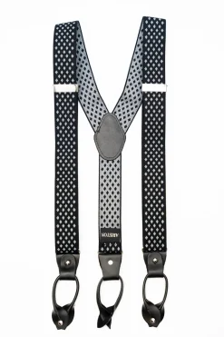 AR Gray Diamond Suspenders (Braces)