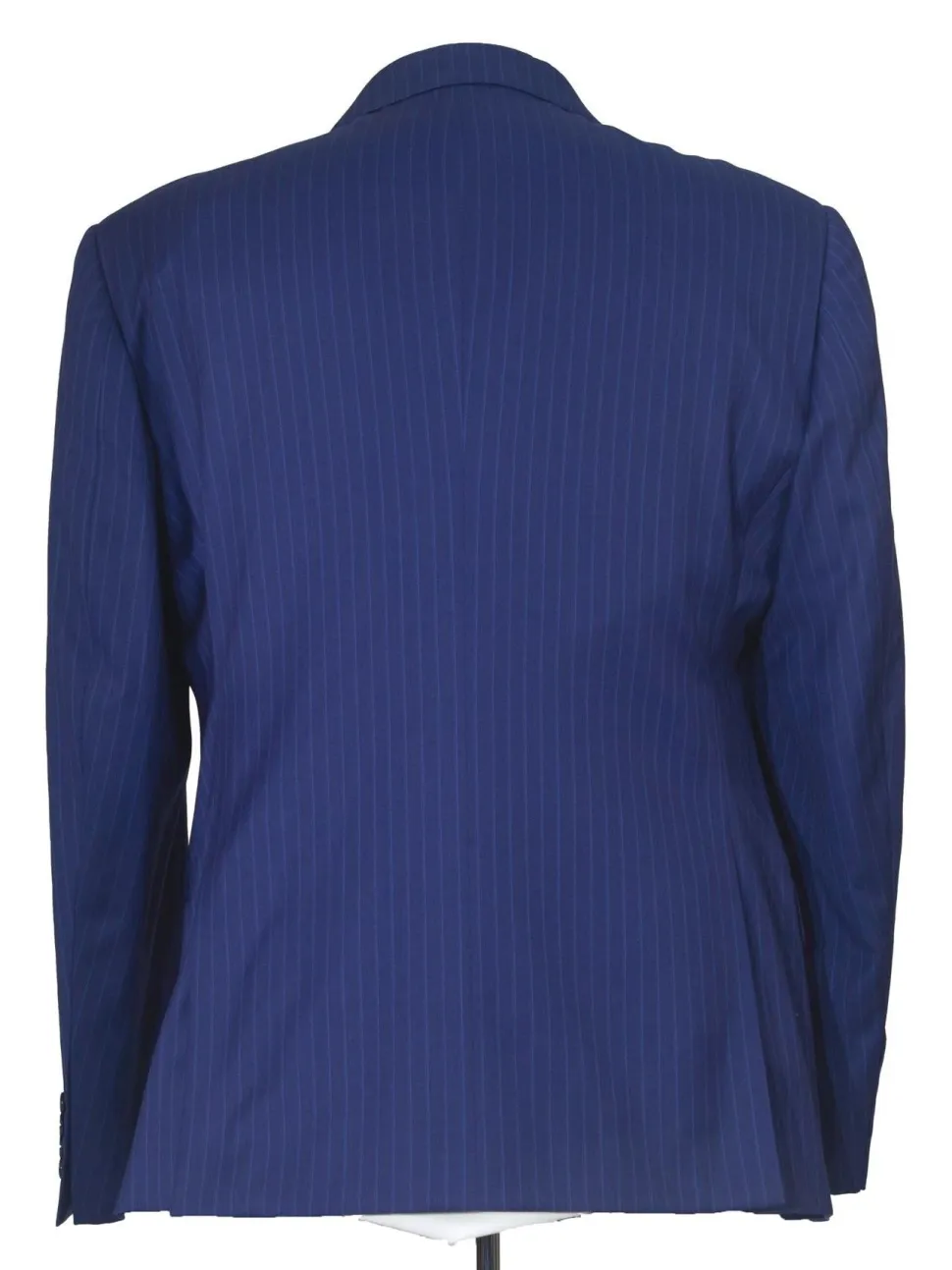 Armani Collezioni G-Line 42L Blue Pinstripe 100% Wool Slim Fit 2 Piece Suit