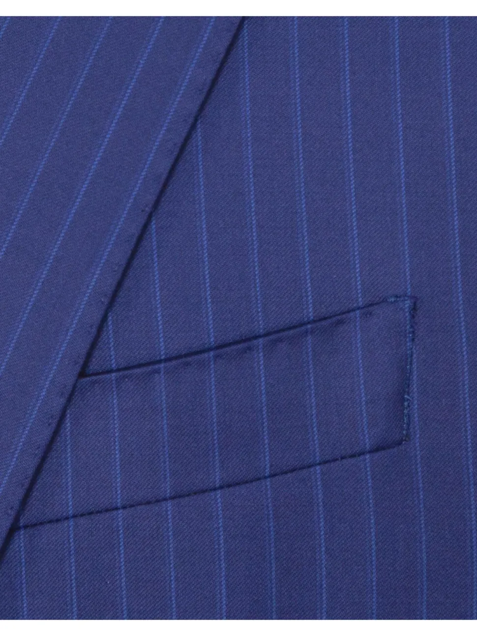 Armani Collezioni G-Line 42L Blue Pinstripe 100% Wool Slim Fit 2 Piece Suit