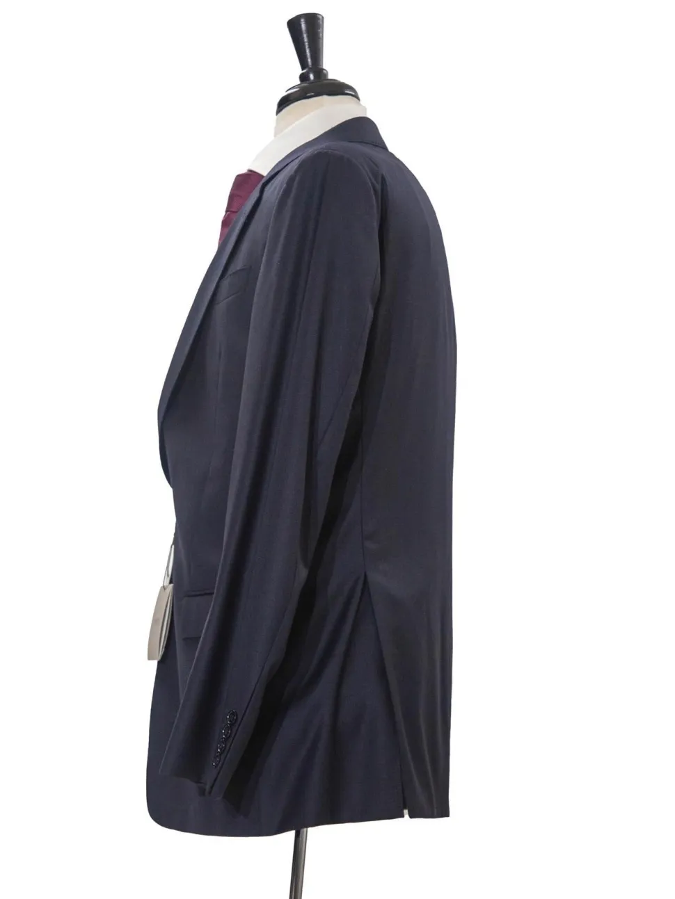 Armani Collezioni G-Line Mens 42L Solid Navy Blue 2 Piece Suit