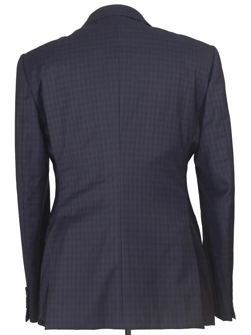Armani Collezioni M-Line Mens 42R Navy Blue Check 2 Piece Suit