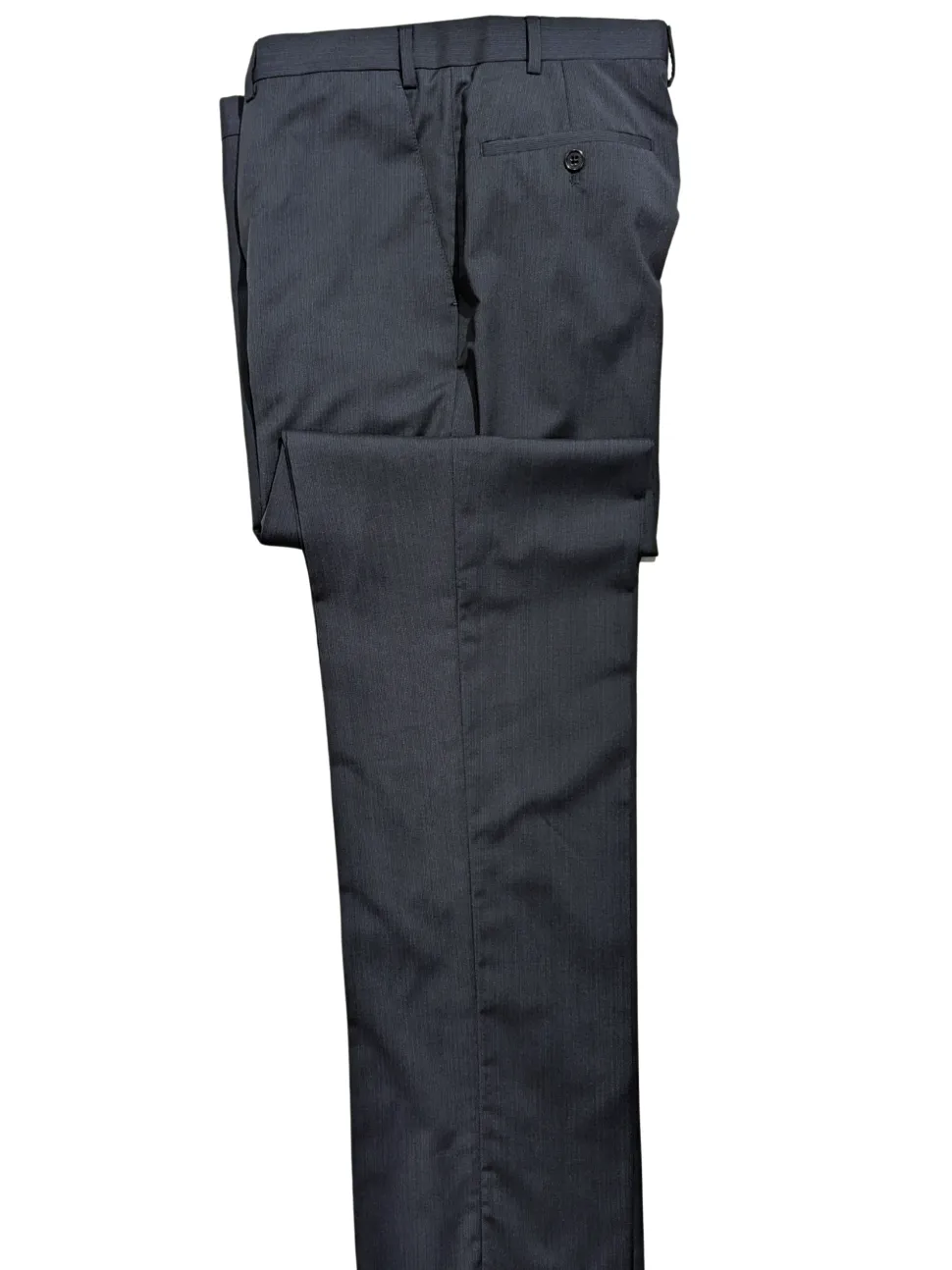 Armani Collezioni Navy Tonal Pinstriped Notch Lapel Wool 2-Button Suit - 44R