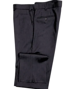 Armani Collezioni Pinstripe Black Classic Fit Wool 3-Piece Suit 46R