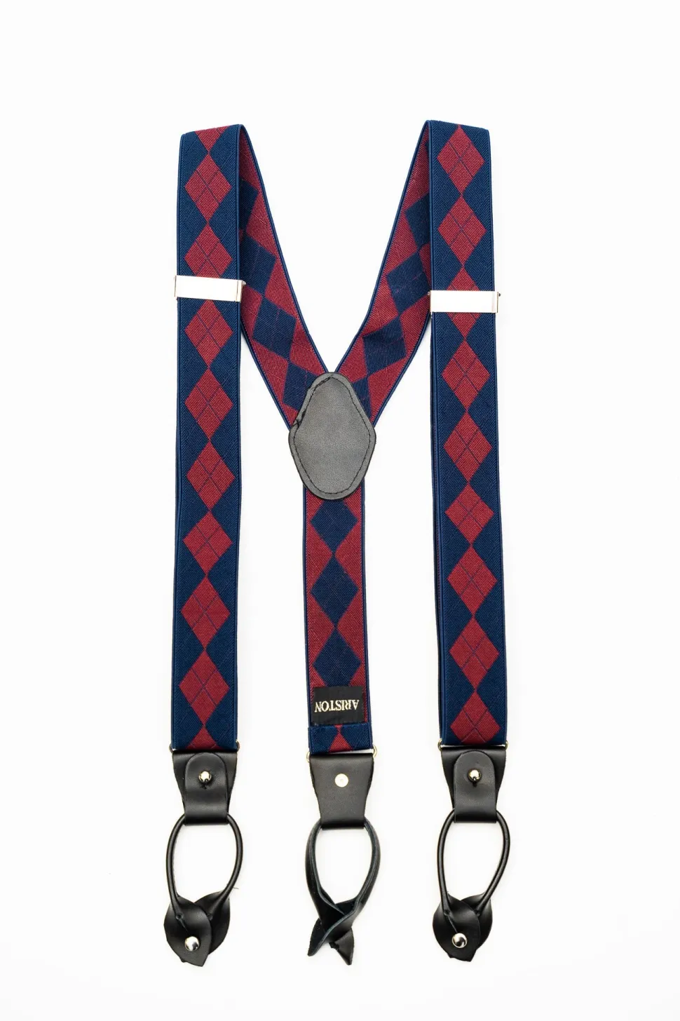 AR Navy Diamond Suspenders (Braces)