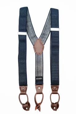 AR Navy Stripe BNL Suspenders (Braces)