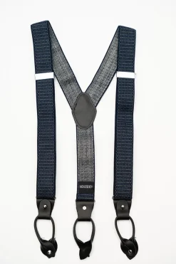 AR Navy Stripe Suspenders (Braces)
