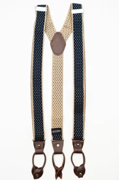 AR Navy Tan Suspenders (Braces)