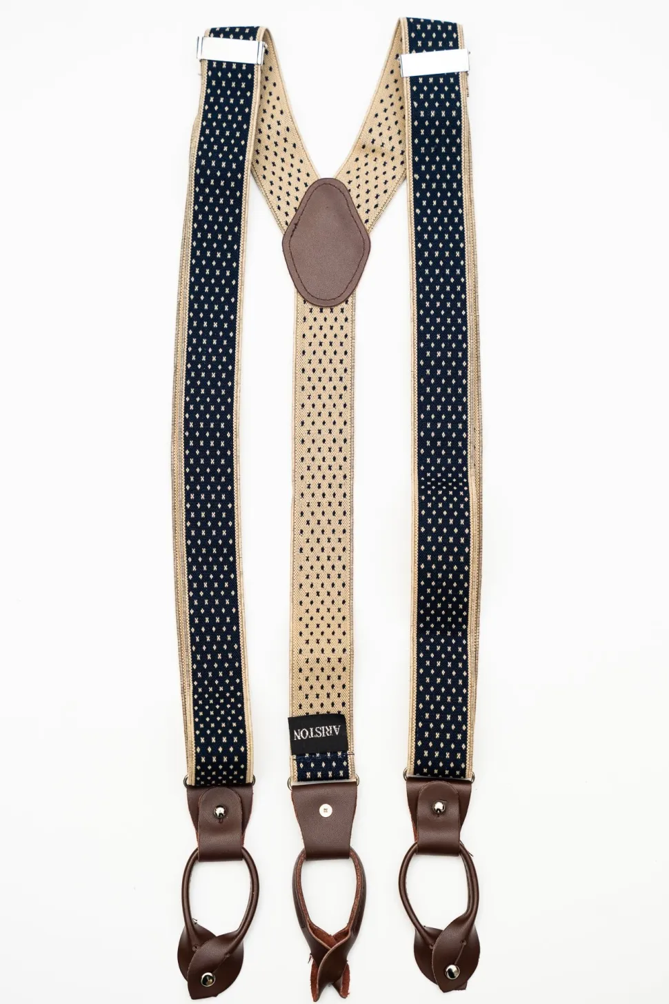 AR Navy Tan Suspenders (Braces)