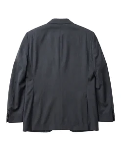 Arthur Black Black Wool Slim Fit Notch Lapel 2-Button Suit