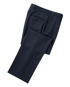 Bellucci By Steven Land Navy Blue Wool Regular Fit Notch Lapel 2-Button Suit