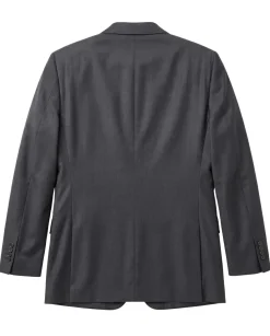 Blujacket Charcoal Gray Wool Regular Fit Notch Lapel 2 button Suit