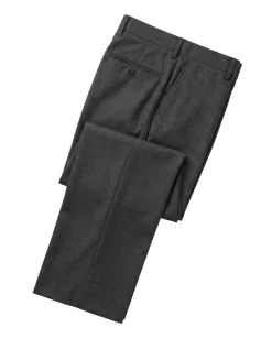 Blujacket Charcoal Gray Wool Regular Fit Notch Lapel 2-Button Suit