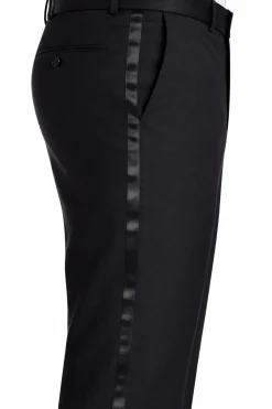 Blujacket Mens Black Shawl Lapel Zignone Wool Slim Fit Tuxedo