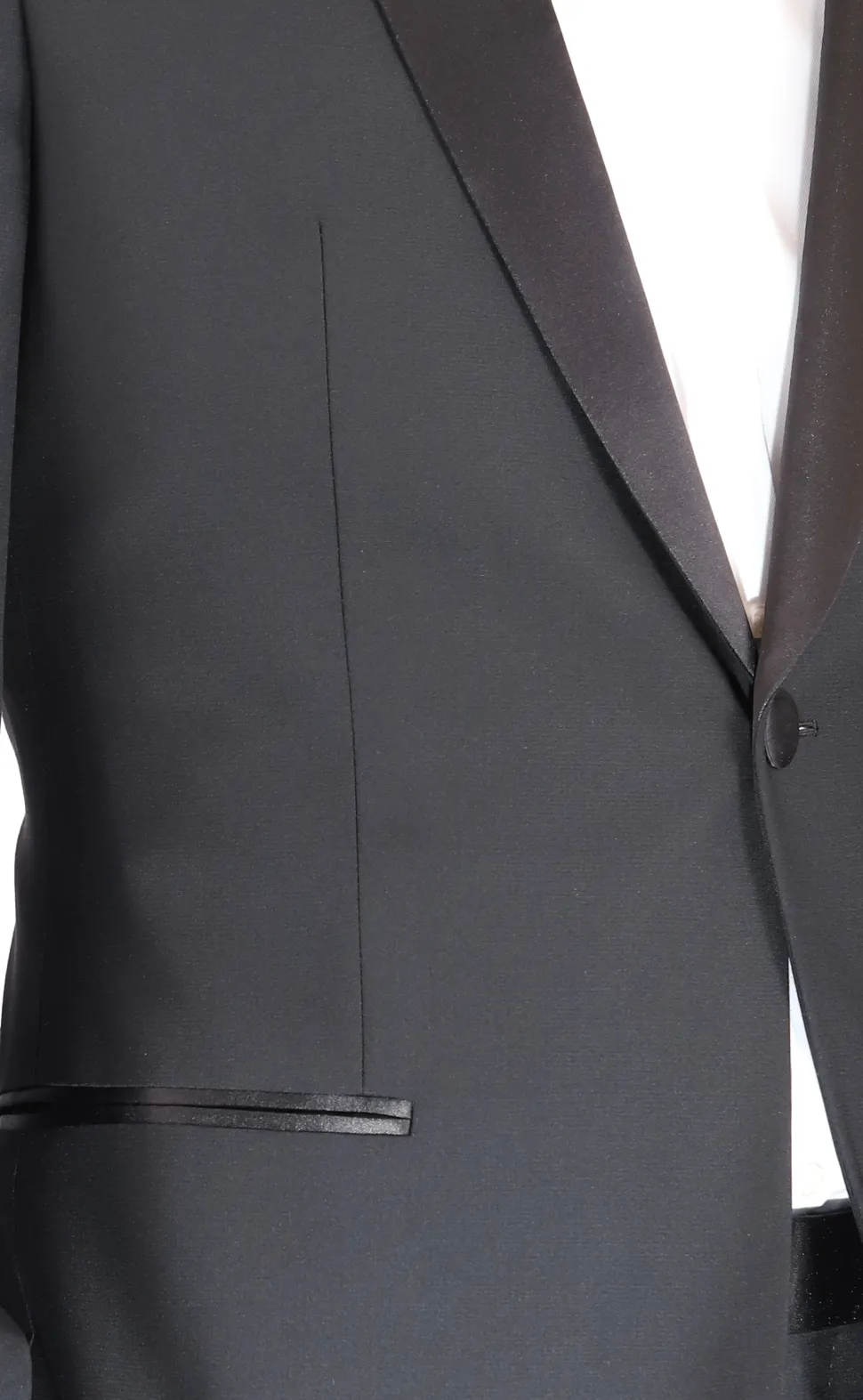 Blujacket Mens Black Shawl Lapel Zignone Wool Regular Fit Tuxedo
