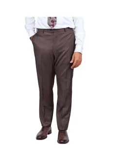 Blujacket Mens Brown 100% Reda Wool Regular Fit Suit