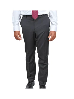 Blujacket Mens Charcoal Gray 100% Marzotto Wool Trim Fit Suit