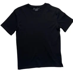 Briani Uomo Mens Black Short Sleeve Crew Neck 100% Pima Cotton T-Shirt