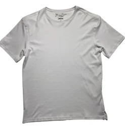 Briani Uomo Men’s White Short Sleeve Crew Neck 100% Pima Cotton T-Shirt