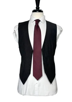 Brioni Mens Dark Brown Pinstripe Fully-Canvassed Peak Lapel Classic Fit 3-Piece Wool Blend Suit - 40S