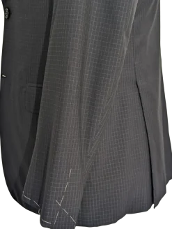 Brioni Navy Check 100% Wool Suit 42R