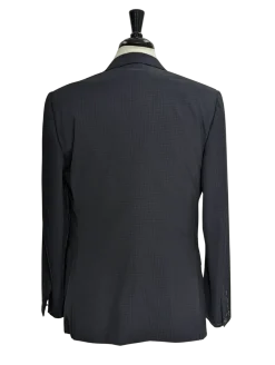 Brioni Navy Check 100% Wool Suit 42R