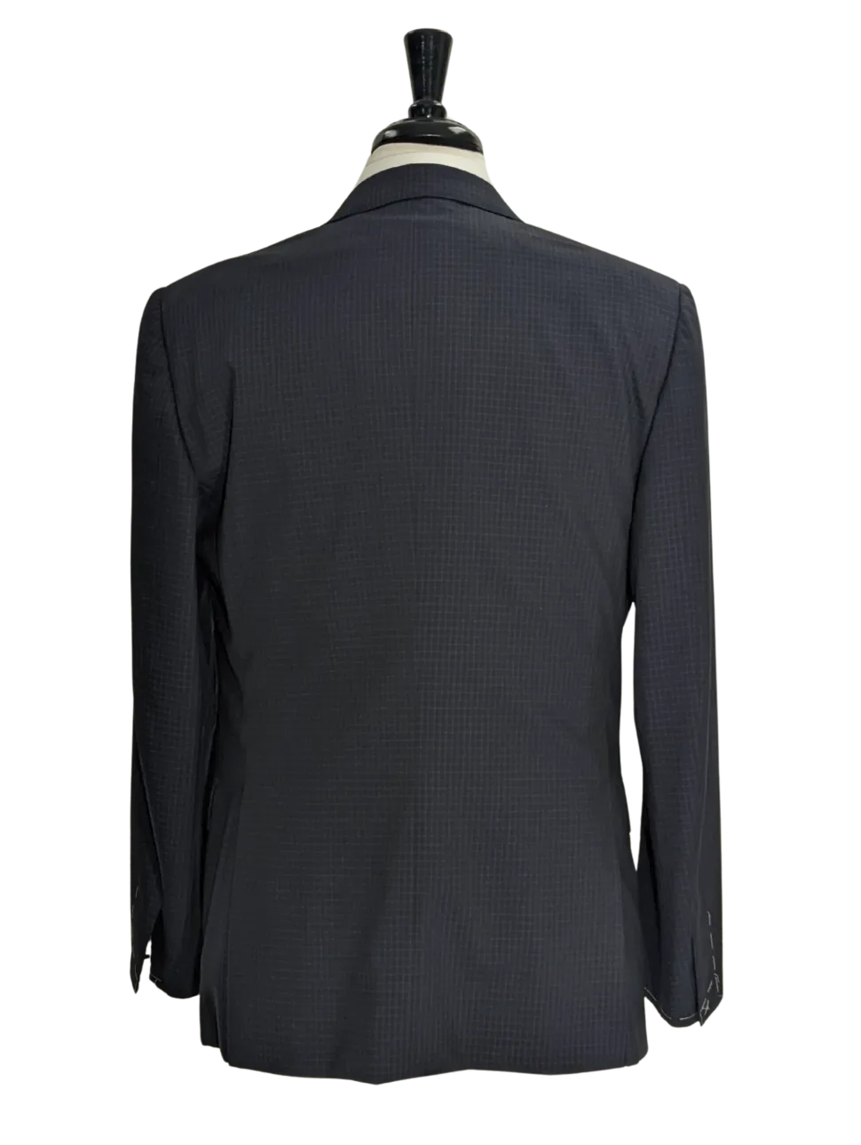 Brioni Navy Check 100% Wool Suit 42R
