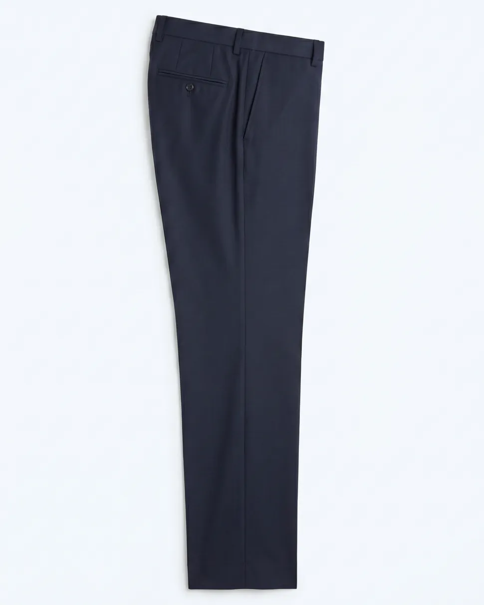 Canali Black Textured Classic Fit Canvassed Notch Lapel Wool Stretch 2-Button Suit 38R
