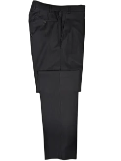 Canali Black Tonal Striped 100% Wool Suit 38R