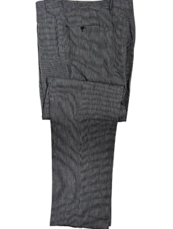 Canali Blue Pinstriped 100% Linen Suit 48L