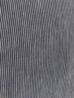 Canali Blue Pinstriped 100% Linen Suit 48L
