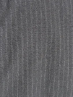 Canali Blue Tonal Pinstriped 100% Wool Suit 48L