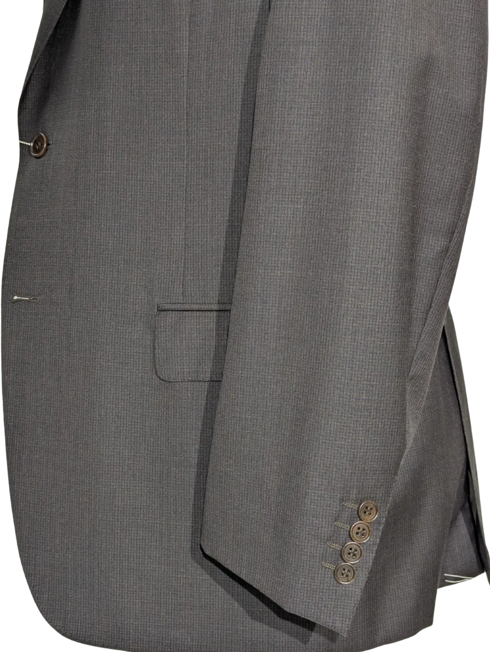 Canali Brown Micro Check 100% Wool Suit 50R
