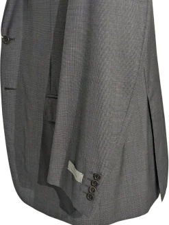 Canali Brown Nailhead 100% Wool 2 Button Suit 48L