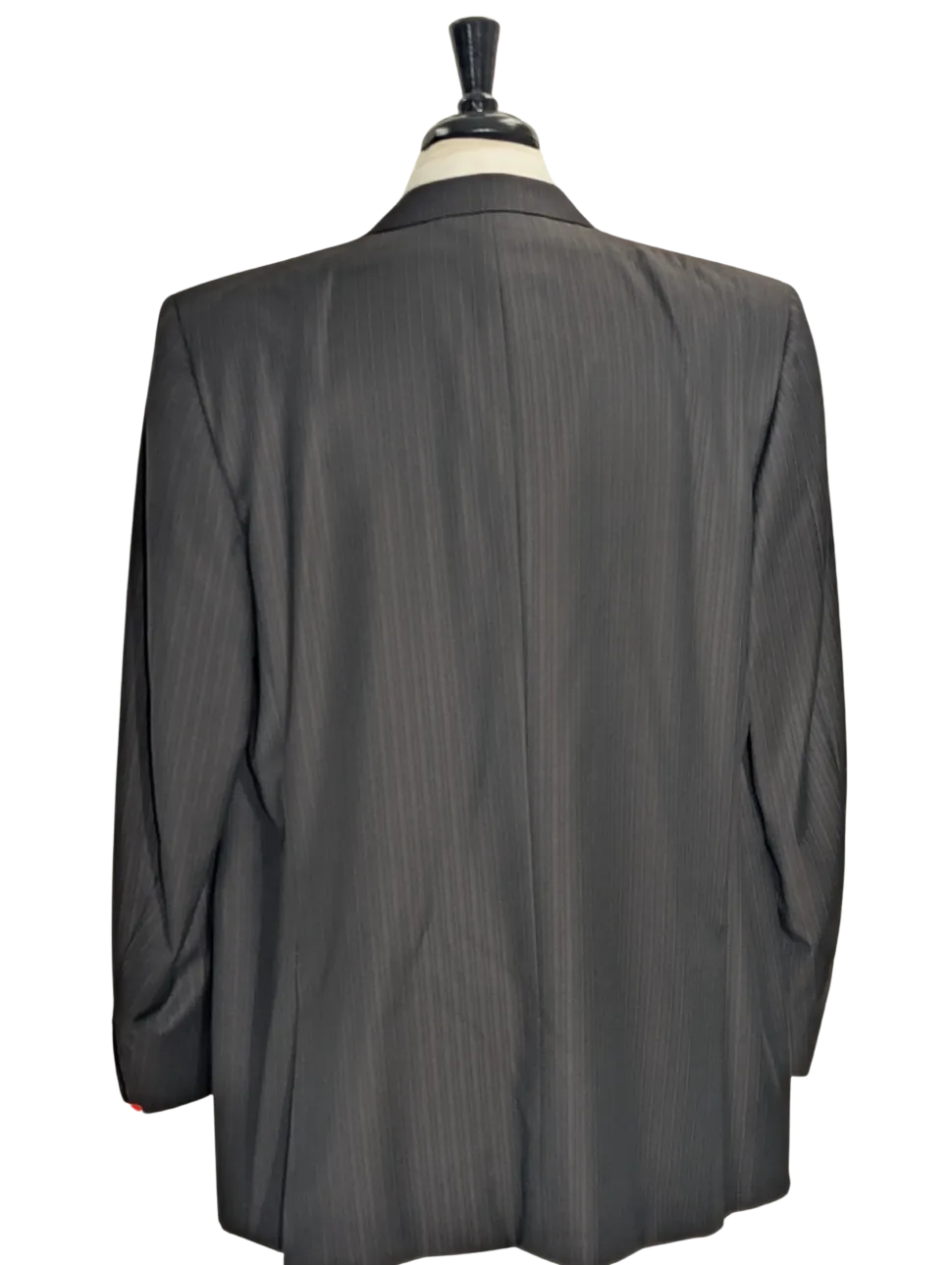 Canali Brown Pinstriped 100% Wool Suit 48L
