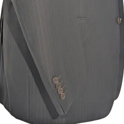 Canali Brown Pinstriped 100% Wool Suit 48L