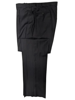 Canali Brown Pinstriped 100% Wool Suit 48L