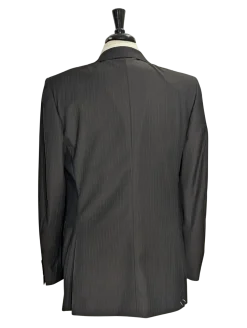 Canali Brown Pinstriped 100% Wool Suit 50L