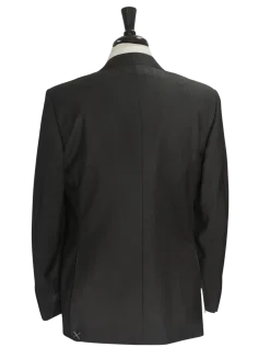 Canali Charcoal Herringbone Wool Mohair Suit 40R