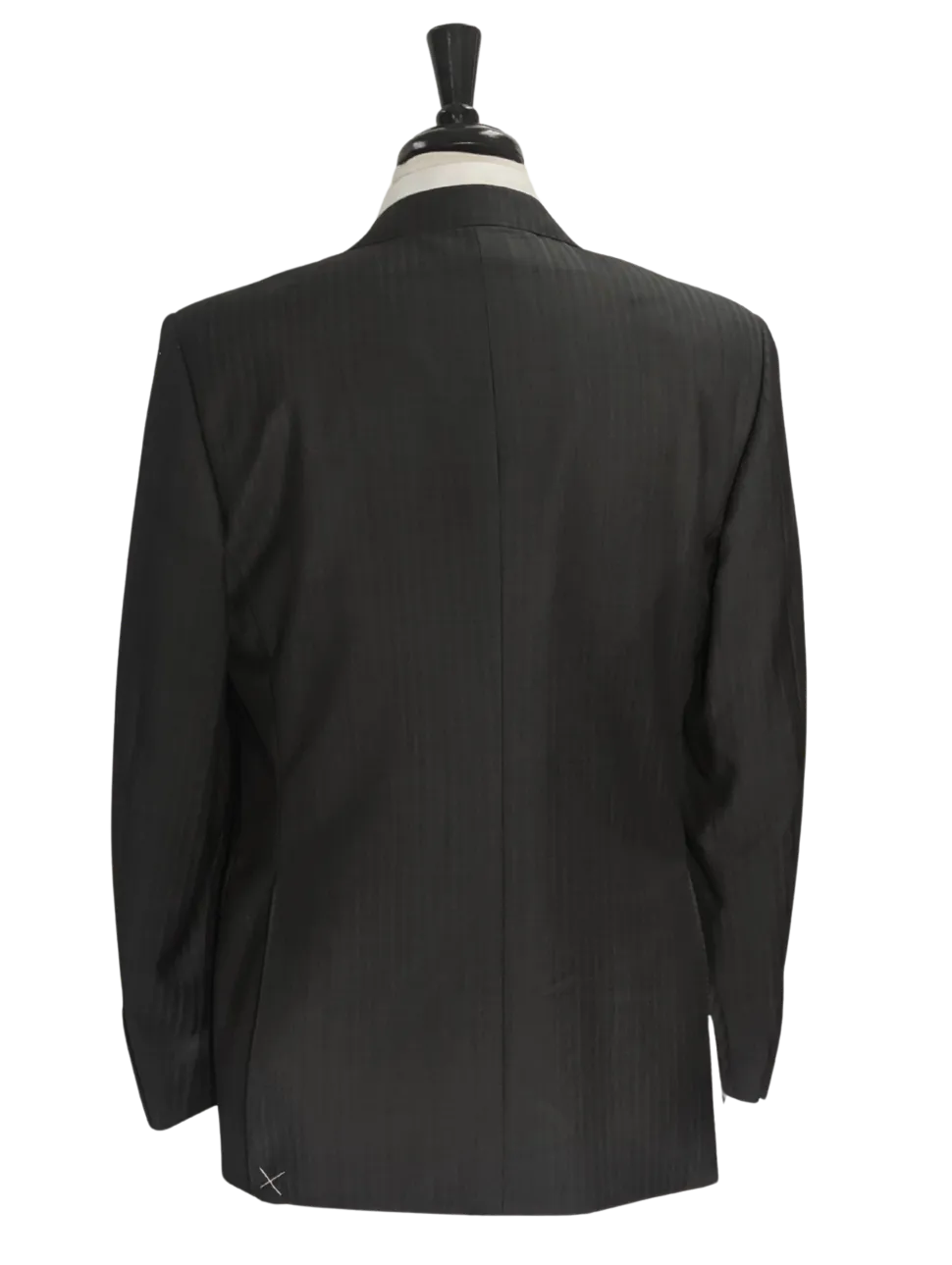 Canali Charcoal Herringbone Wool Mohair Suit 40R