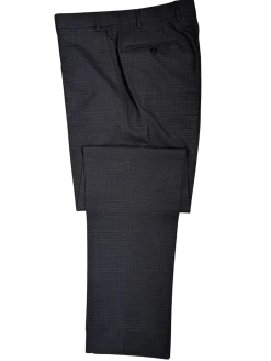 Canali Charcoal Micro Check 100% Wool Suit 40R