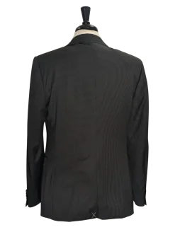 Canali Charcoal Pinstripe 100% Wool Suit 40R