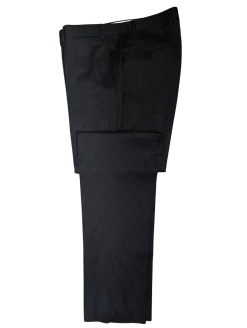 Canali Charcoal Pinstripe 100% Wool Suit 40R