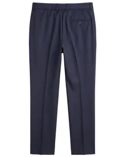 Canali Dark Blue Slim Fit Canvassed Shawl Lapel Wool 3-Piece Suit 44R