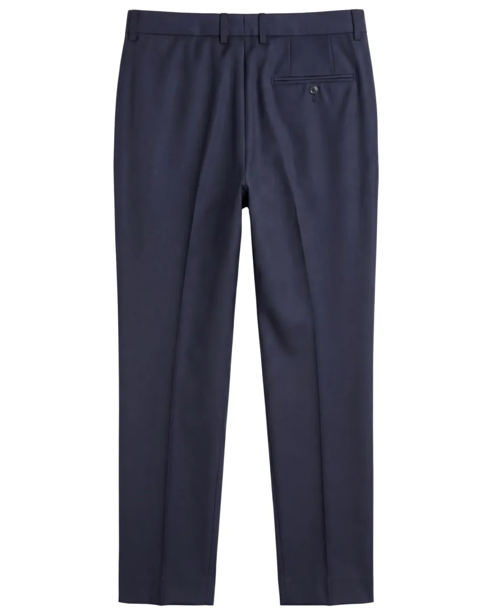 Canali Dark Blue Slim Fit Canvassed Shawl Lapel Wool 3-Piece Suit 44R