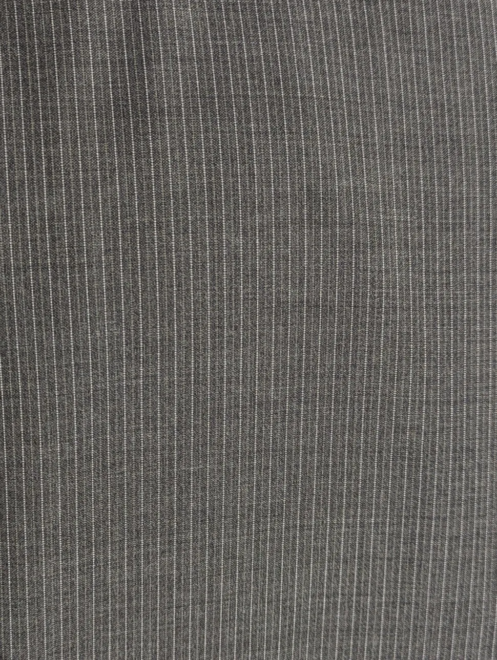 Canali Dark Gray 3-piece Pinstriped 100% Wool Suit 46XL